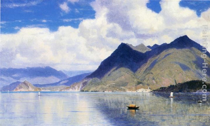 Lago Maggiore painting - William Stanley Haseltine Lago Maggiore art painting